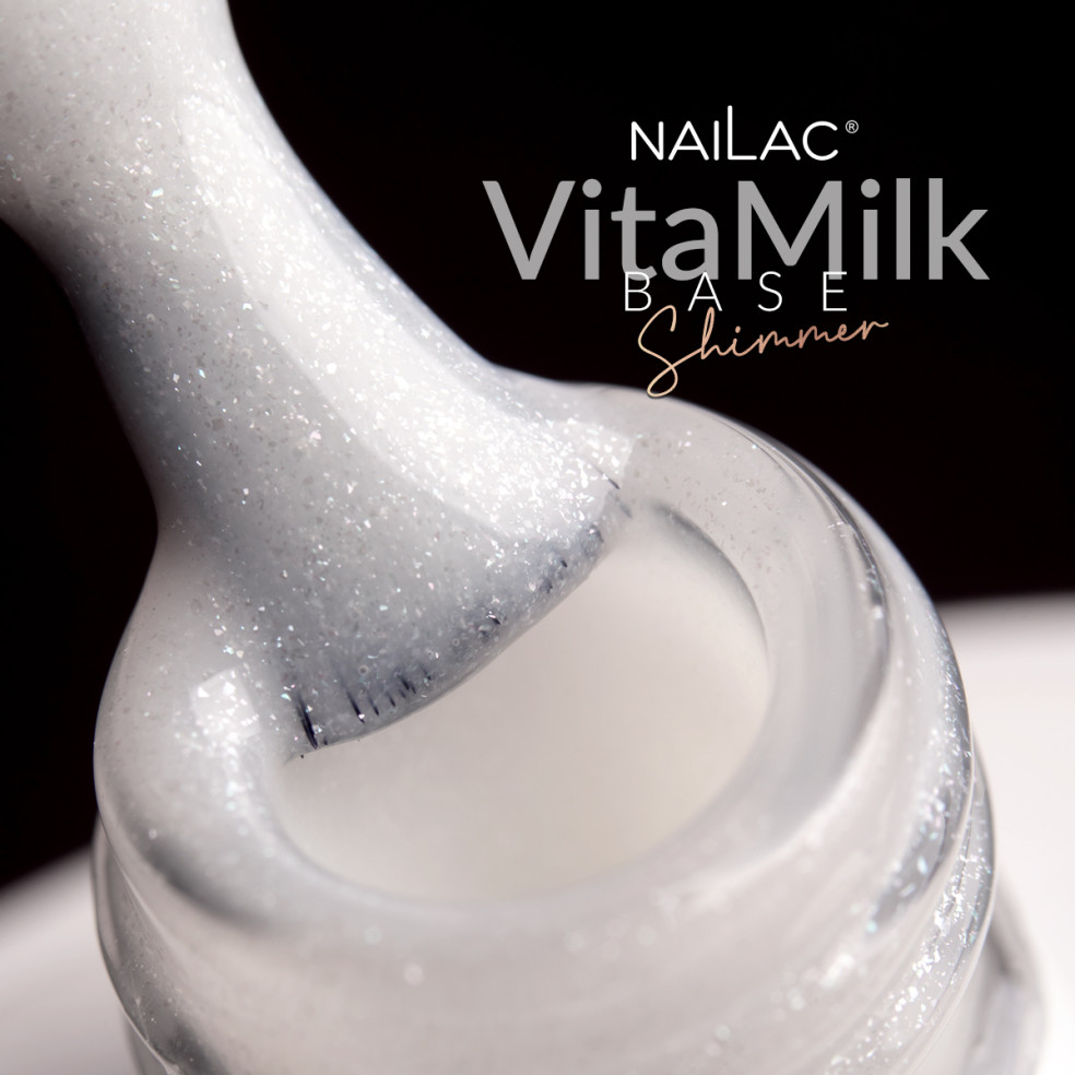 Baza Hybrydowa Vitamilk Base Shimmer Nailac Ml