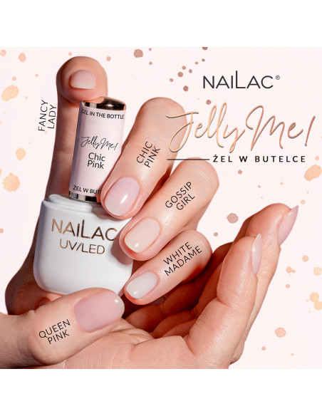 Żel w butelce JellyMe! White Madame NaiLac 7 ml