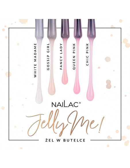 Żel w butelce JellyMe! White Madame NaiLac 7 ml