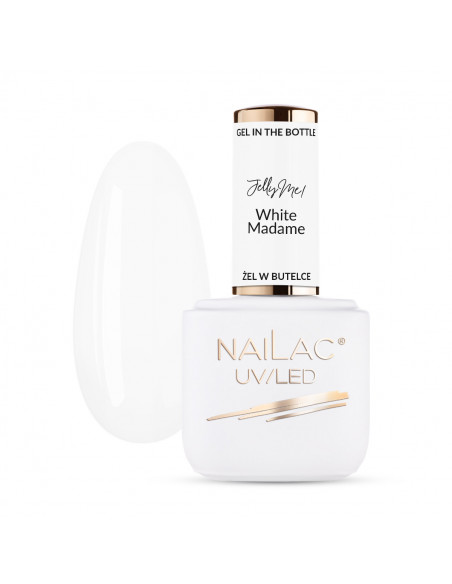 Żel w butelce JellyMe! White Madame NaiLac 7 ml