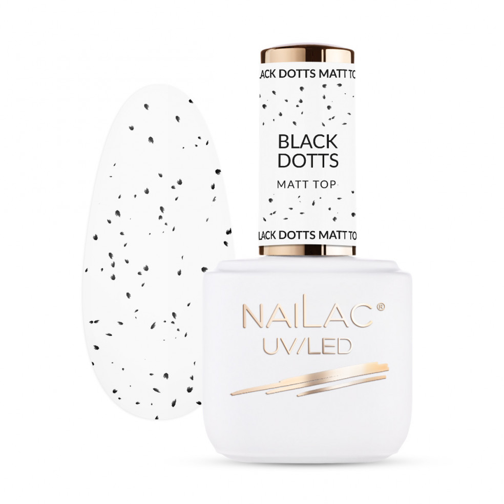Black Dotts Matt TOP NaiLac 7ml NaiLac - 6