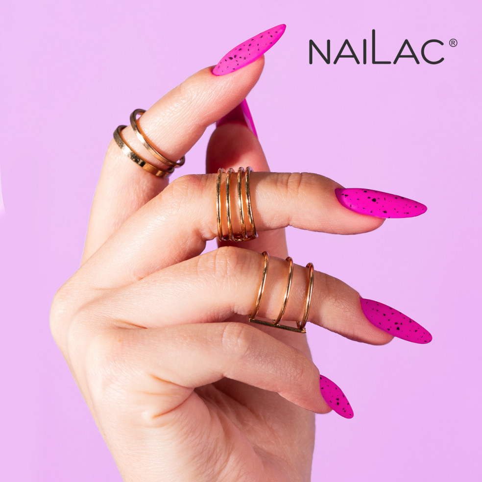 Black Dotts Matt TOP NaiLac 7ml NaiLac - 4 Black Dotts Matt TOP NaiLac 7ml NaiLac - 4