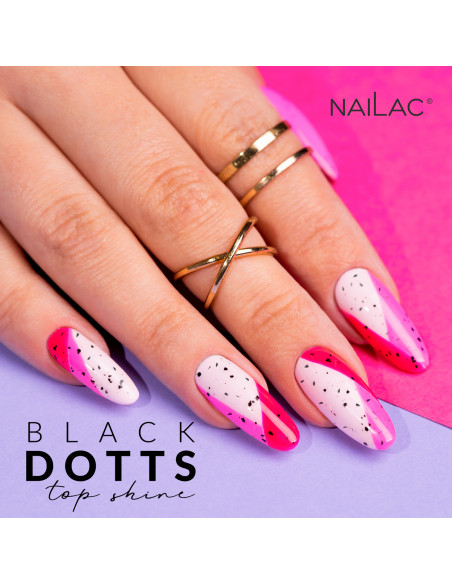 Top hybrydowy Black Dotts TOP Shine NaiLac 7ml Top hybrydowy Black Dotts TOP Shine NaiLac 7ml