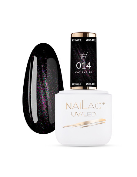 Lakier hybrydowy Cat Eye 5D #014 NaiLac 7ml NaiLac - 1 Lakier hybrydowy Cat Eye 5D #014 NaiLac 7ml NaiLac - 1