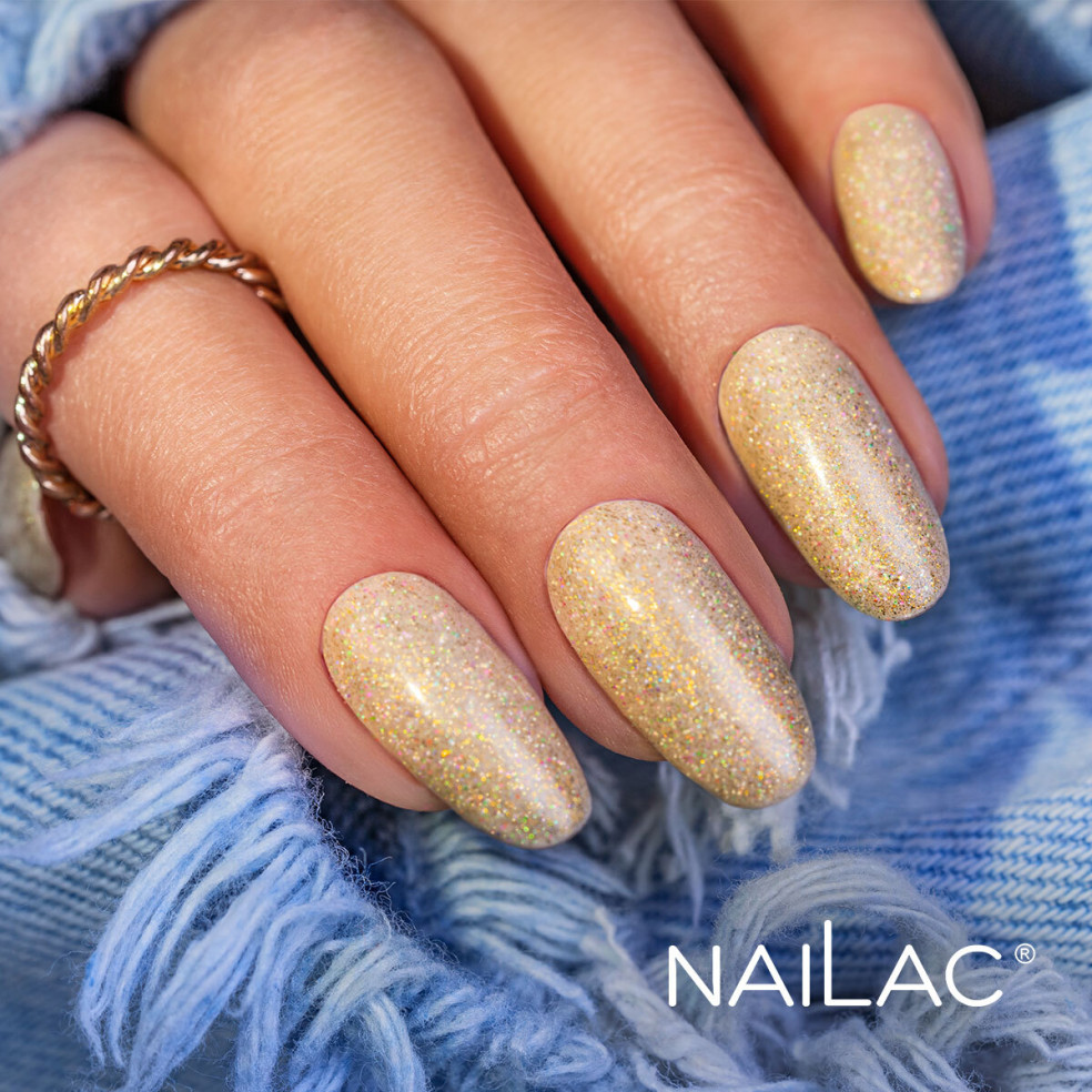 Top hybrydowy Laser Holo Top Gold 7ml NaiLac