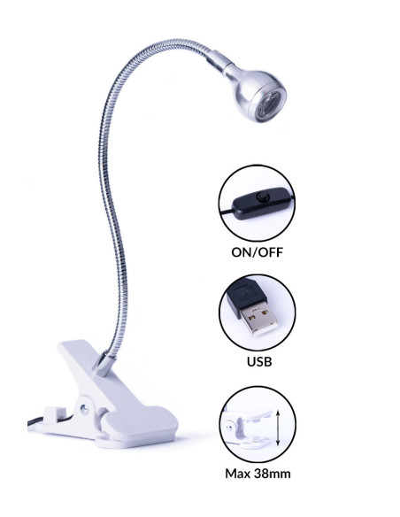 5W LED desk lamp - Silver