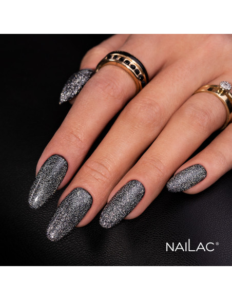 Hybrid top coat Flash Silver Top 7ml NaiLac