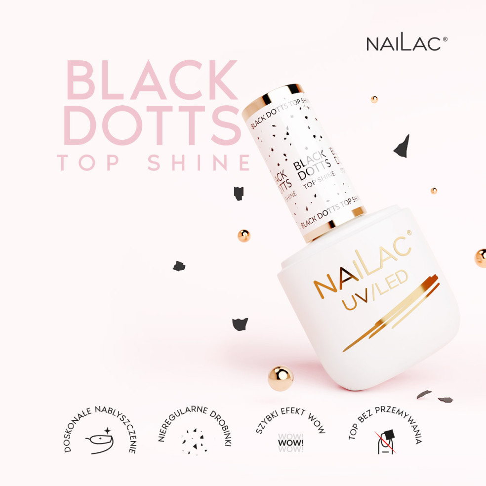 Top hybrydowy Black Dotts TOP Shine NaiLac 7ml