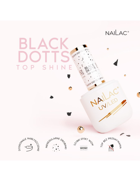 Top hybrydowy Black Dotts TOP Shine NaiLac 7ml