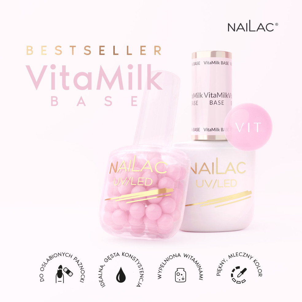 Baza hybrydowa VitaMilk Base NaiLac 7ml