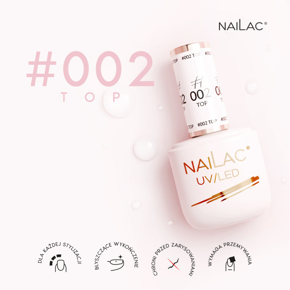 #002 Hybrid top coat  NaiLac 7ml
