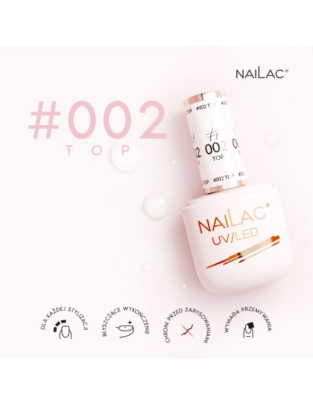 #002 Hybrid top coat  NaiLac 7ml