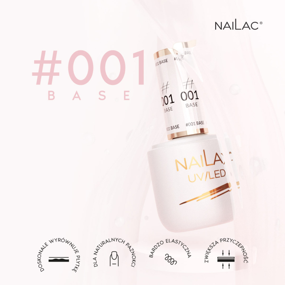 #001 Hybrid base coat  NaiLac 7ml