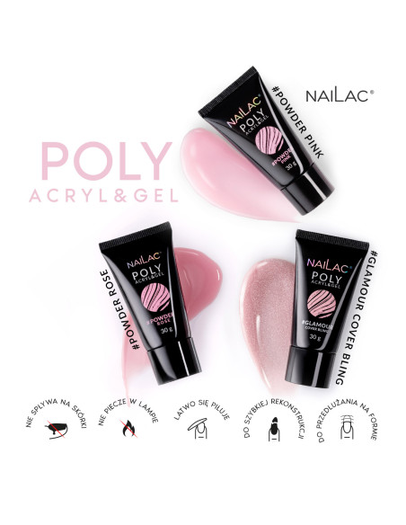 Poly Acryl&Gel #Sugar White NaiLac 30g