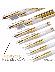 Pędzelek #8 Oval & Spatula NaiLac 2
