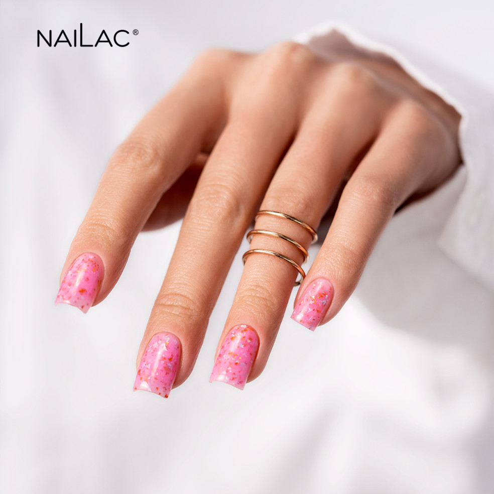 Rubber Base Glammy Base Pink NaiLac 7ml Rubber Base Glammy Base Pink NaiLac 7ml