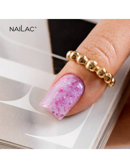 Rubber Base Glammy Base Purple NaiLac 7ml