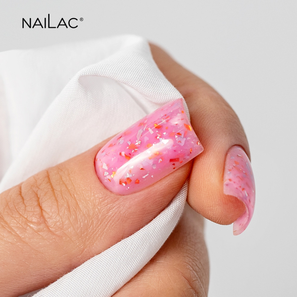 Rubber Base Glammy Base Pink NaiLac 7ml Rubber Base Glammy Base Pink NaiLac 7ml