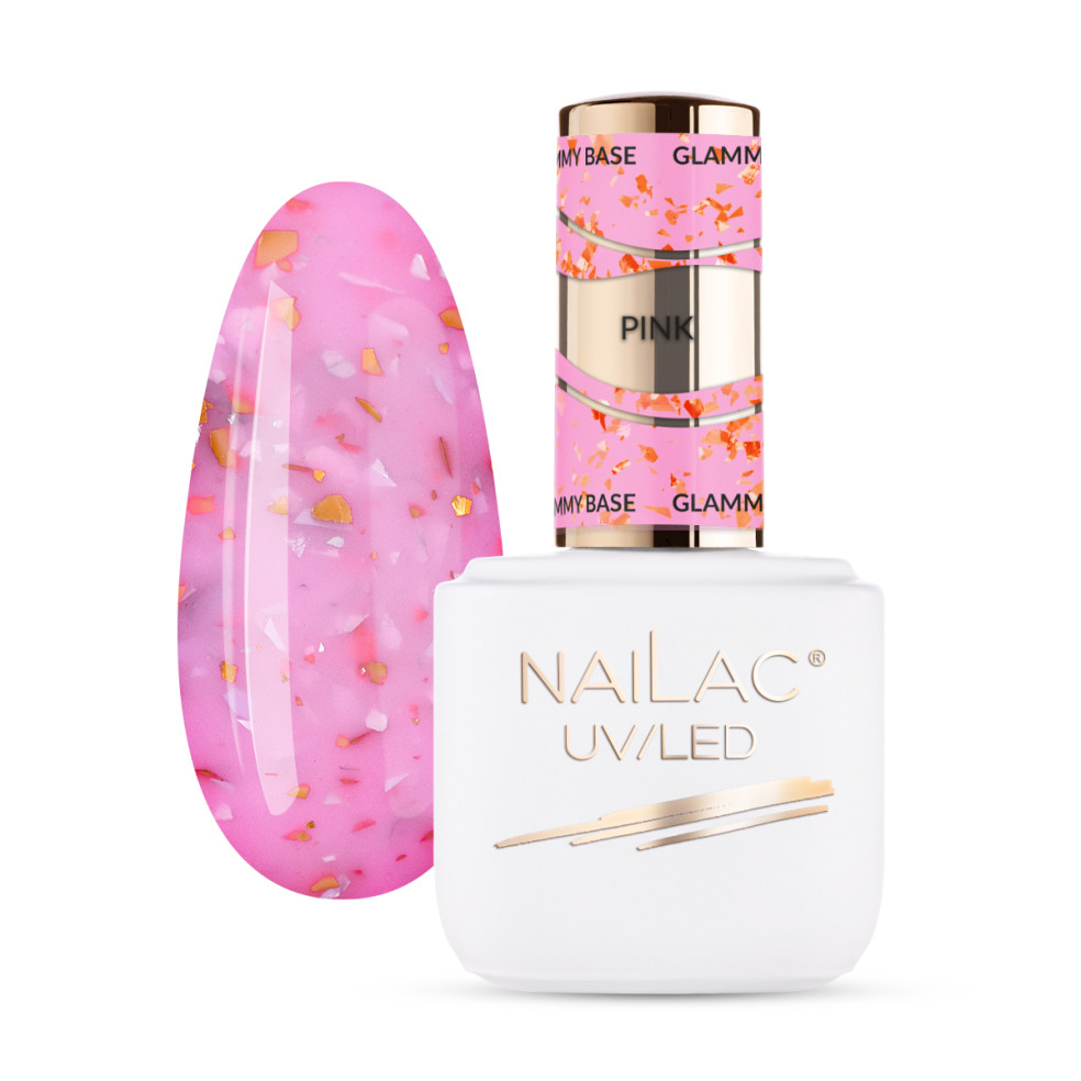 Rubber Base Glammy Base Pink NaiLac 7ml