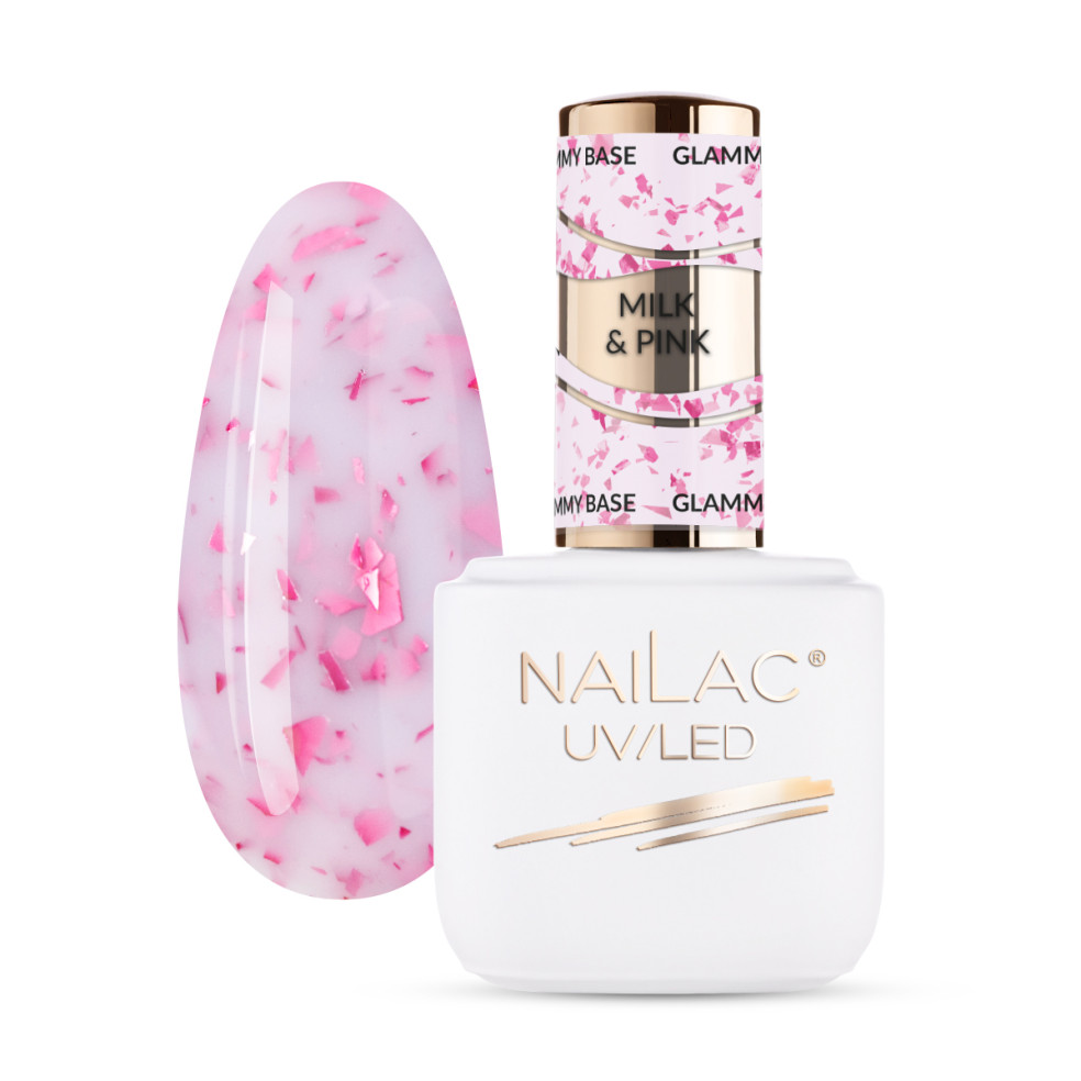 Rubber Base Glammy Base Milk&Pink NaiLac 7ml