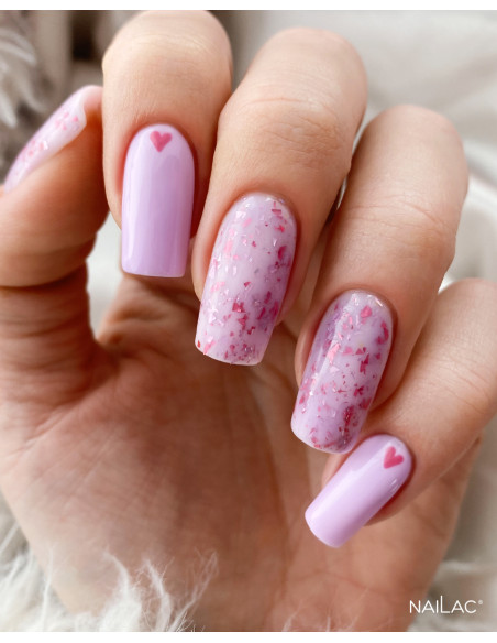 Rubber Base Glammy Base Purple NaiLac 7ml