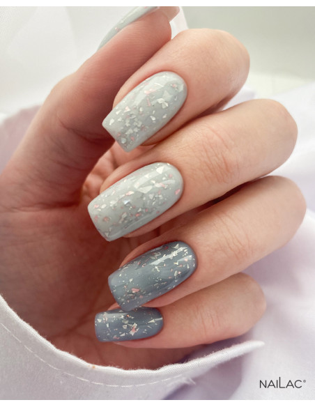 Rubber Base Glammy Base Milk&Silver NaiLac 7ml
