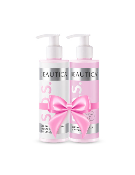 Zestaw S.O.S. - balsam i żel peelingujący 200ml BEAUTICA - 1