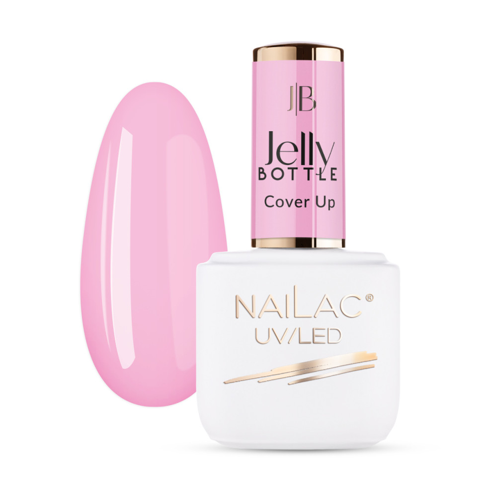 Bultelka i tips pokryty żelem do przedłużania Jelly Bottle Cover Up w kolorze różowym