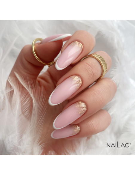 Zdobienie princess nails ze złotym lakierem hybrydowym