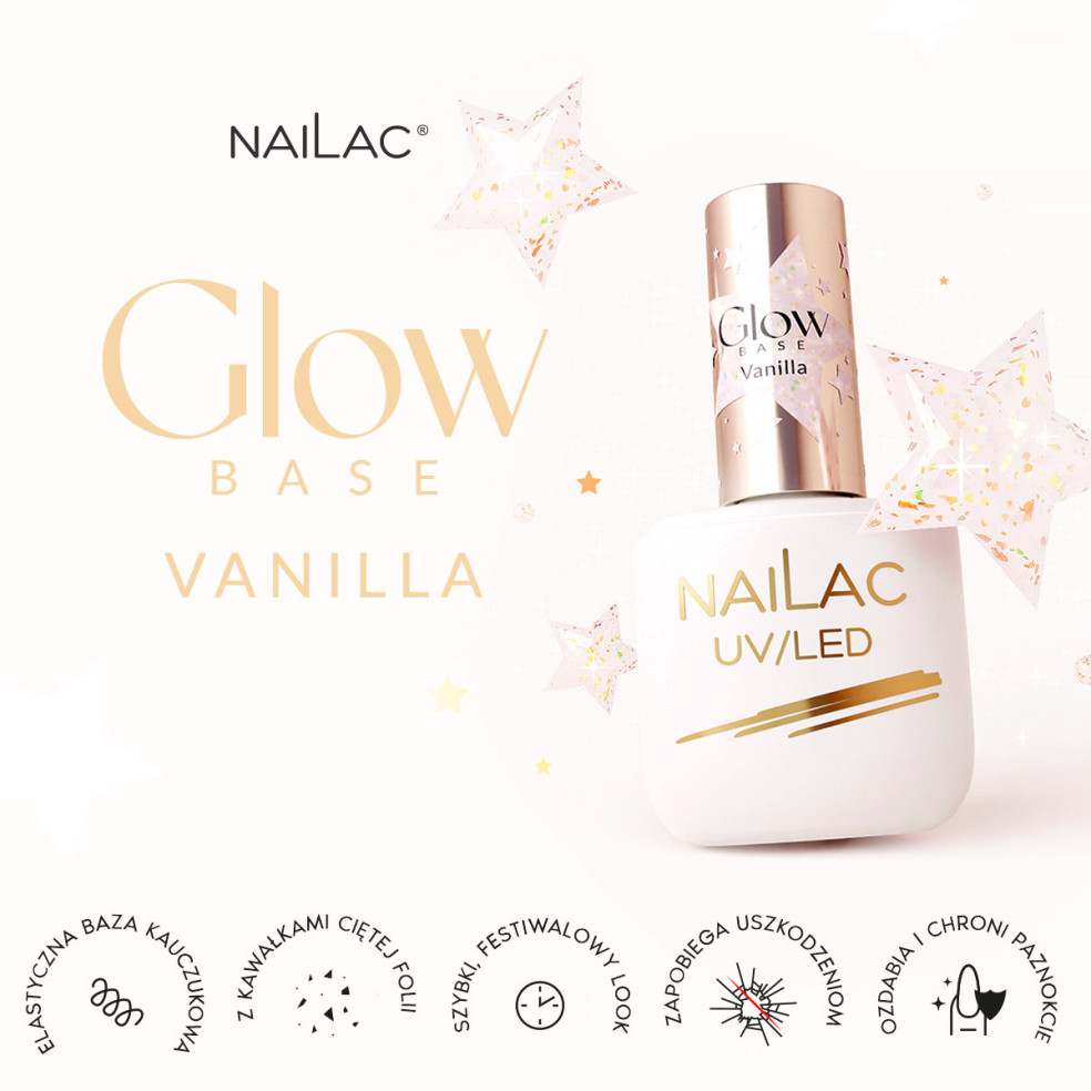 Rubber Base Glow Base Vanilla NaiLac 7ml