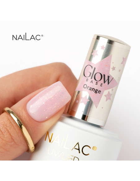 Rubber Base Glow Base Orange NaiLac 7ml