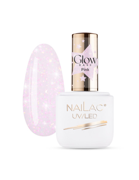Rubber Base Glow Base Pink NaiLac 7ml