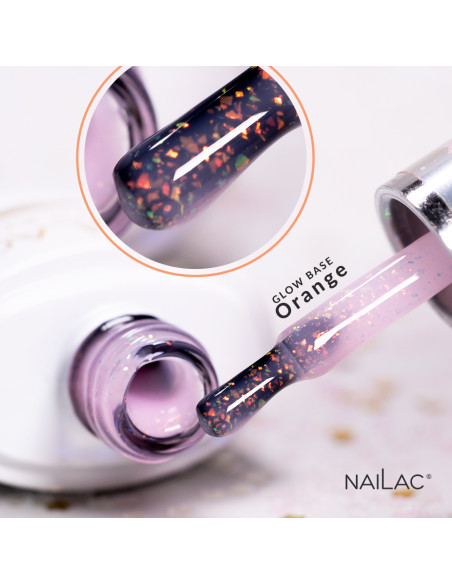 Baza kauczukowa Glow Base Orange NaiLac 7ml