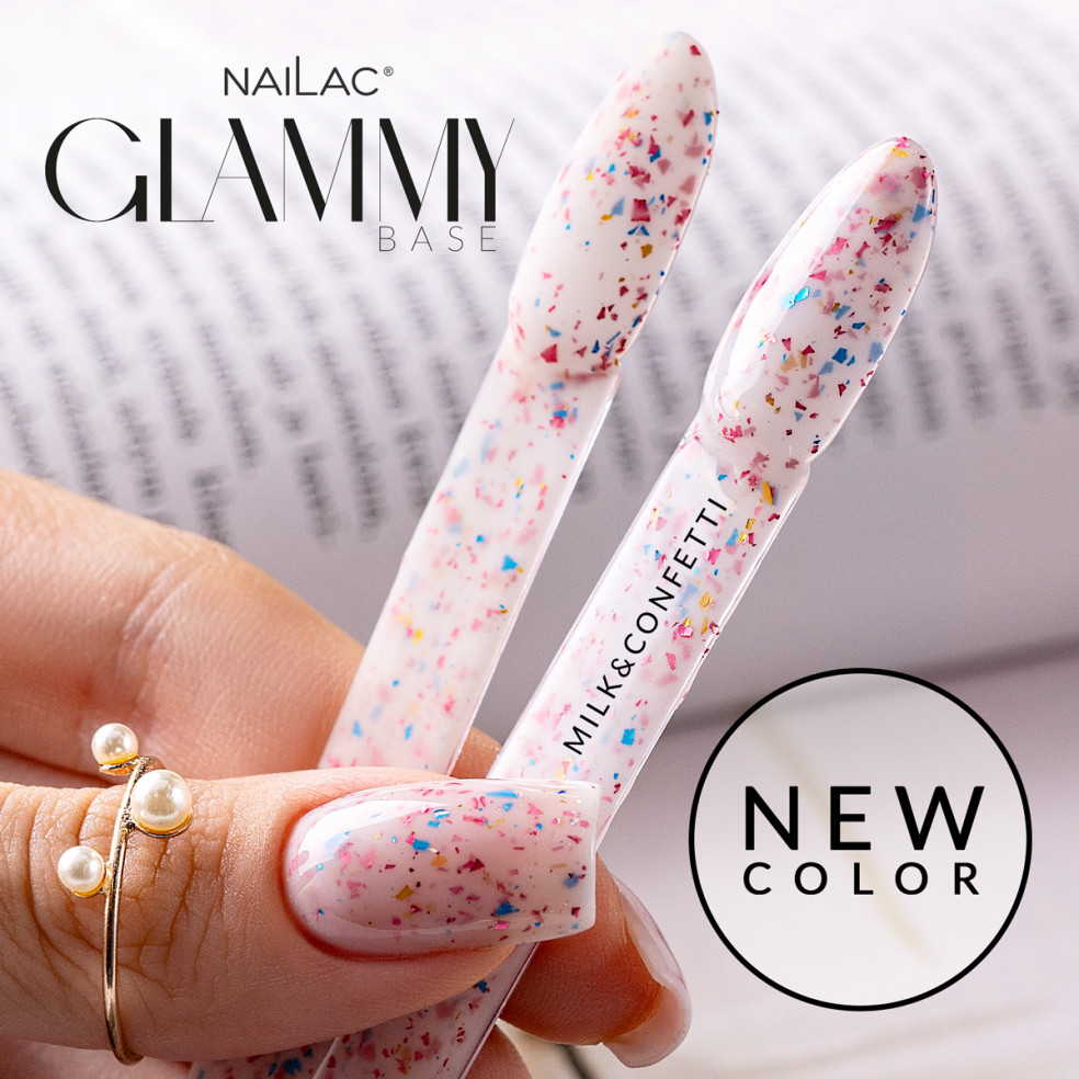 Rubber Base Glammy Base Milk&Confetti...