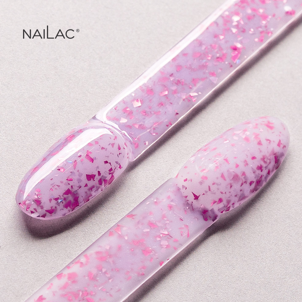 Rubber Base Glammy Base Purple NaiLac... Rubber Base Glammy Base Purple NaiLac...
