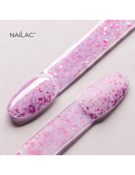 Rubber Base Glammy Base Purple NaiLac 7ml