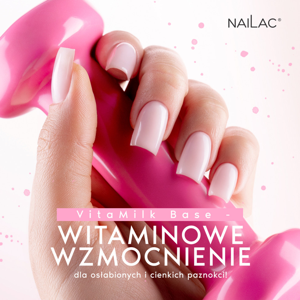 Baza hybrydowa VitaMilk Base NaiLac 7ml Baza hybrydowa VitaMilk Base NaiLac 7ml