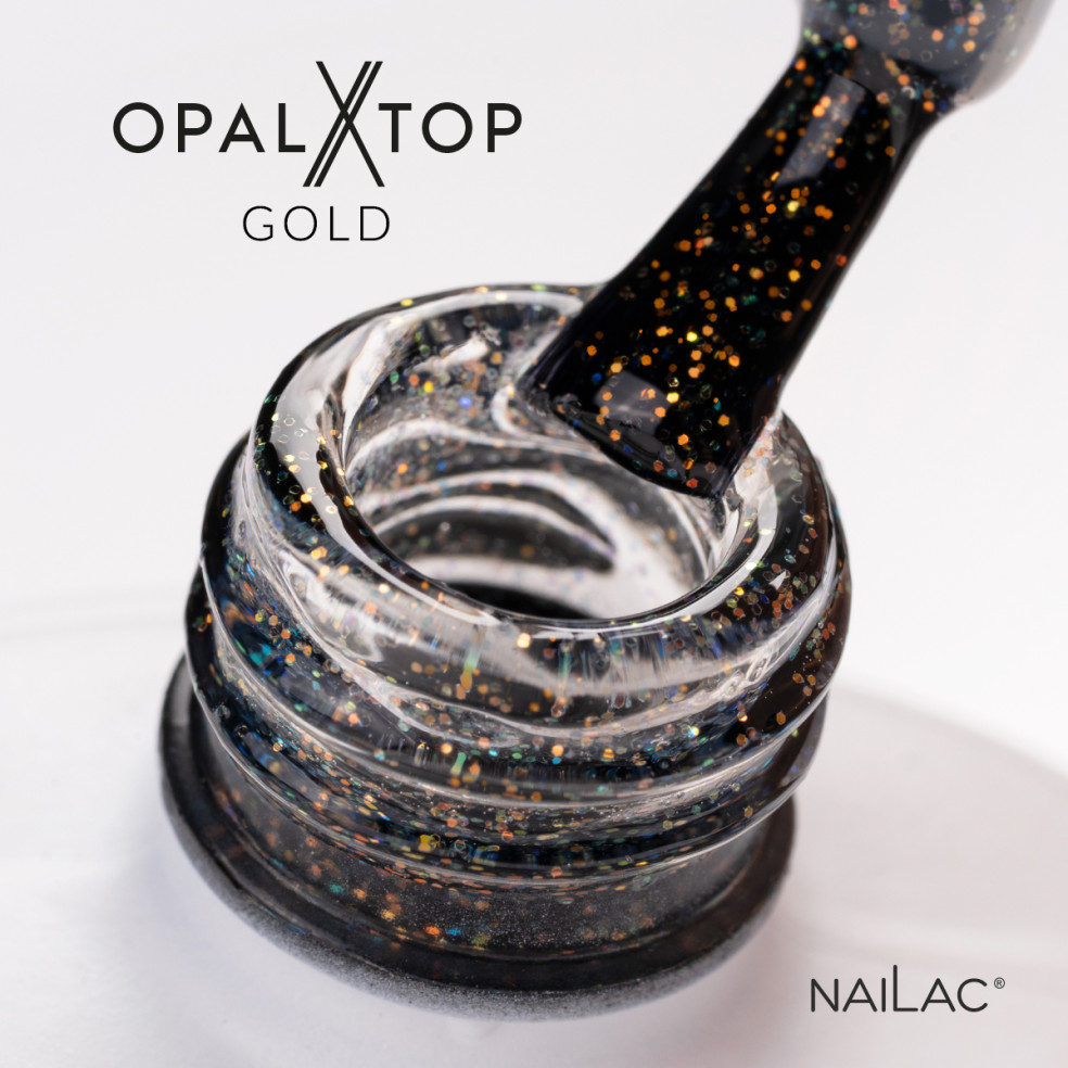 Top hybrydowy OpalX Top Gold NaiLac 7ml Top hybrydowy OpalX Top Gold NaiLac 7ml