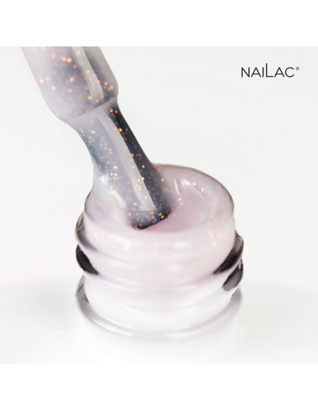 Hybrid top coat OpalX Top Milky Gold NaiLac 7ml