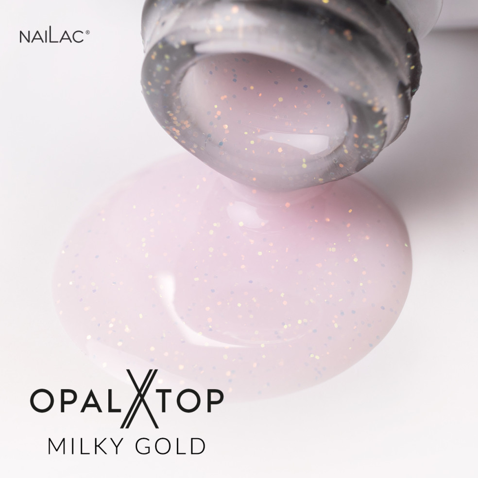 Hybrid top coat OpalX Top Milky Gold...