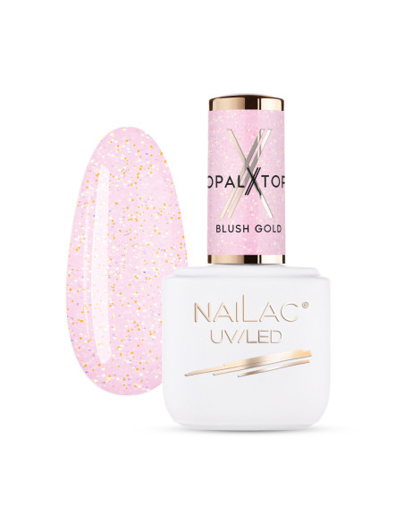 Top hybrydowy OpalX Top Blush Gold NaiLac 7ml