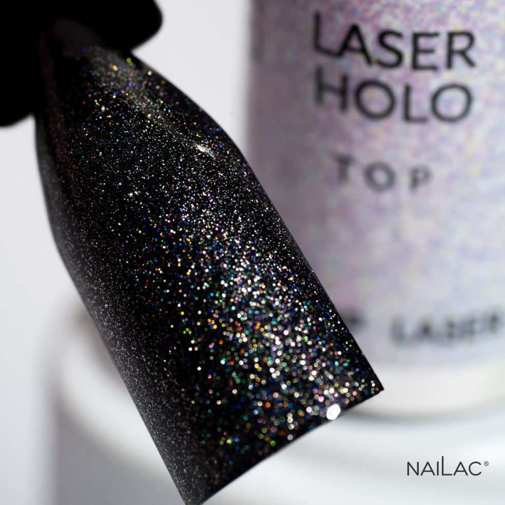 Top hybrydowy Laser Holo Top NaiLac 7ml Top hybrydowy Laser Holo Top NaiLac 7ml