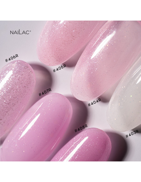 #404R Rubber nail polish NaiLac 7ml