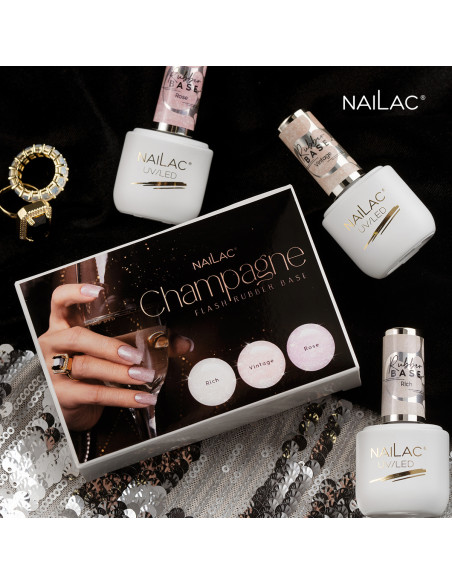 Rubber Bases Champagne Set