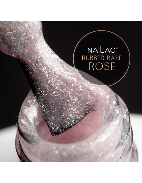 Rubber base Rose NaiLac 7ml