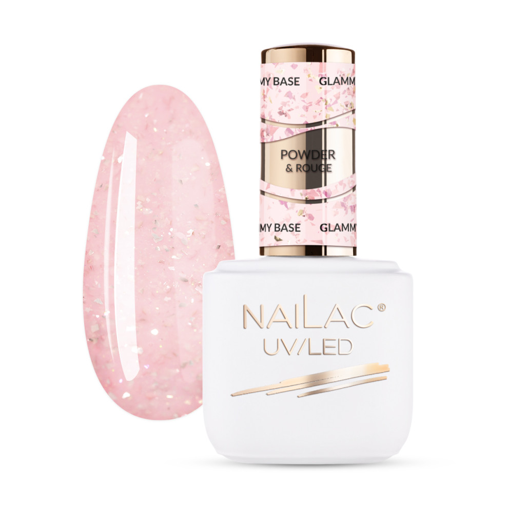 Baza kauczukowa Glammy Base Powder&Rouge NaiLac 7ml