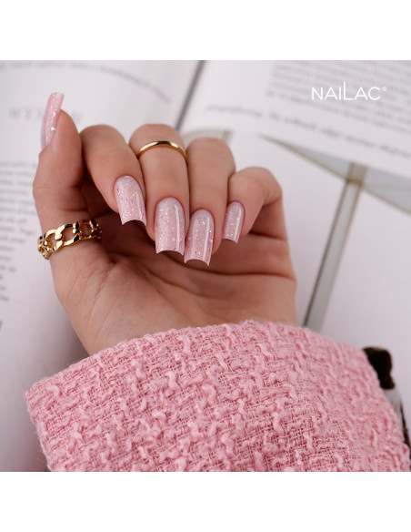 Rubber Base Glammy Base Milk&Purple NaiLac 7ml