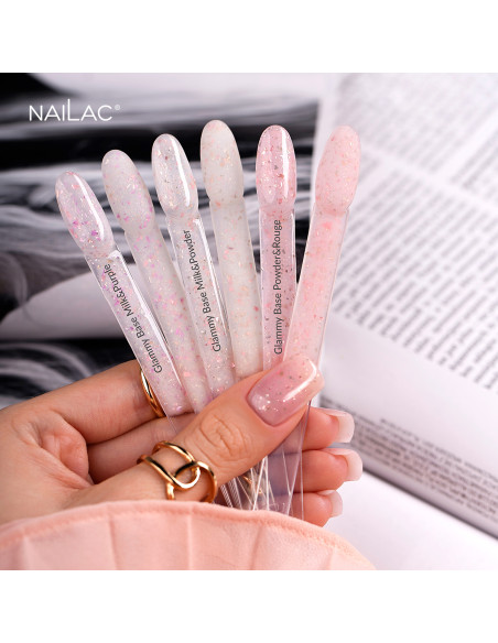Rubber Base Glammy Base Milk&Purple NaiLac 7ml