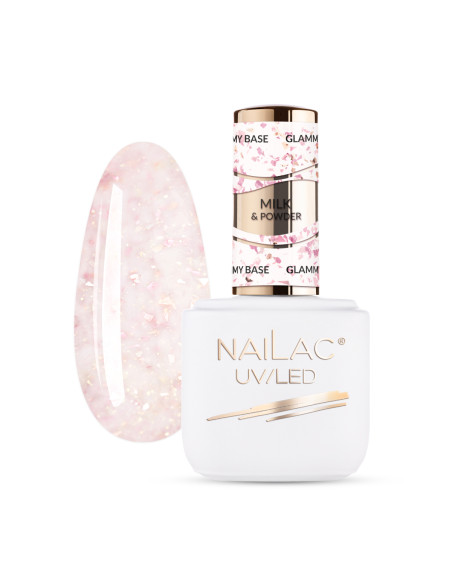 Baza kauczukowa Glammy Base Milk&Powder NaiLac 7ml