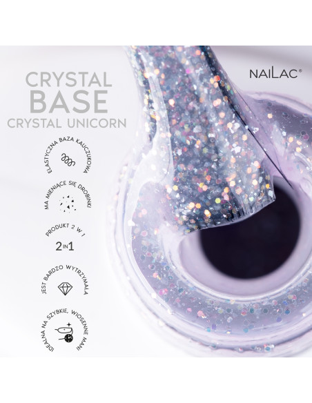 Baza kauczukowa Crystal Unicorn NaiLac 7ml